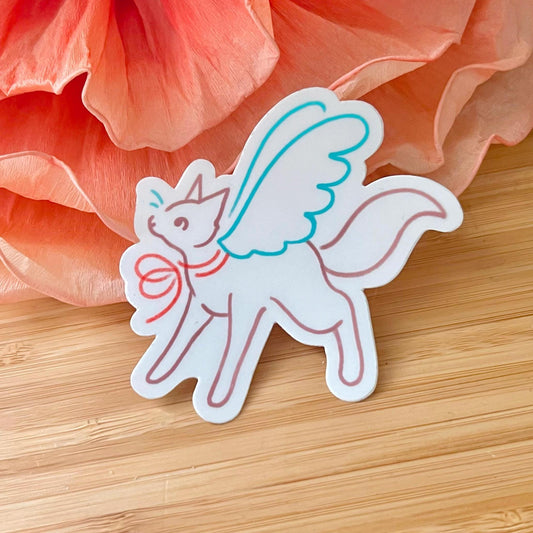 Angel Cat Sticker